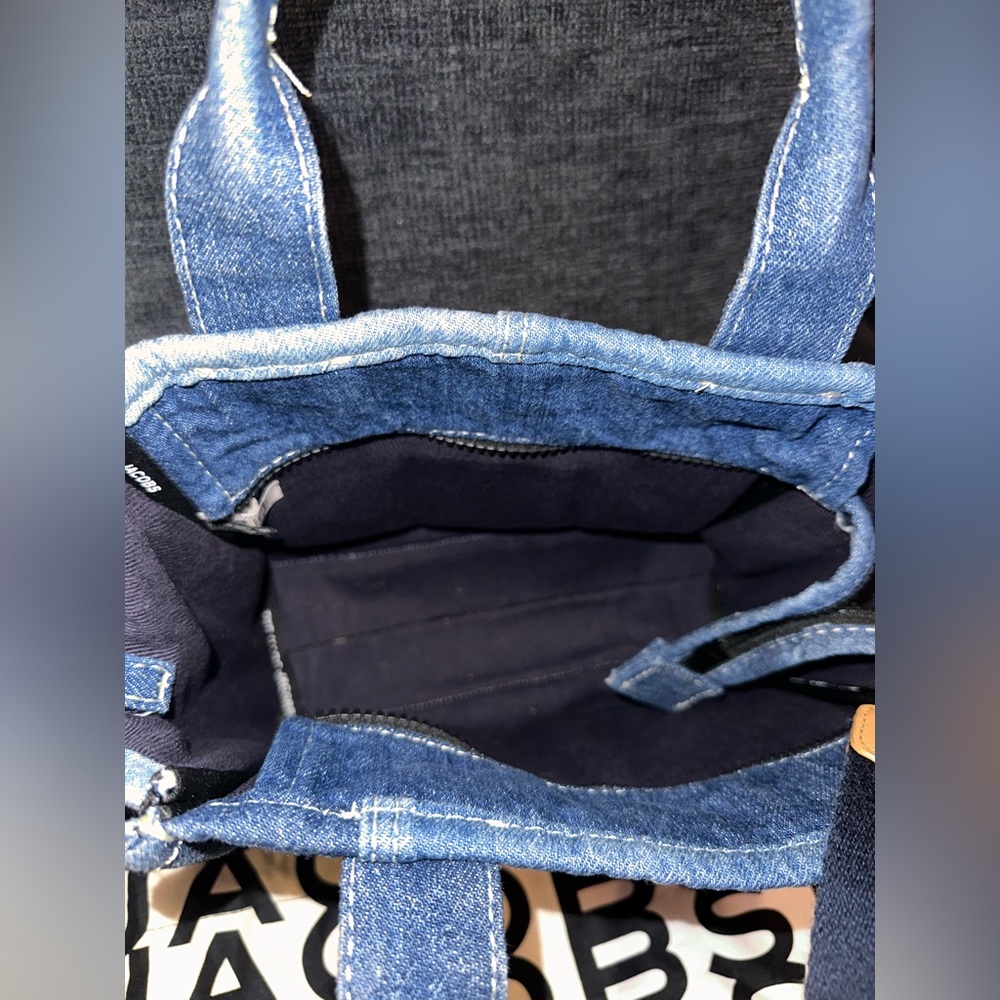Marc Jacobs Blue Denim Mini Tote Bag - Picture 6 of 6